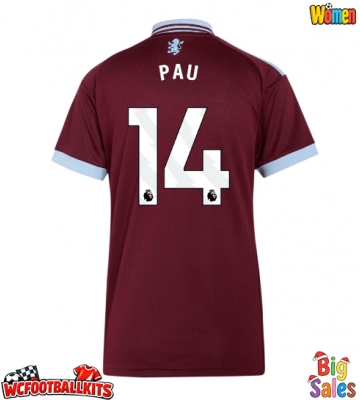 Aston Villa Pau Torres #14 Replica Home Stadium Shirt for Women 2026-27 Short Sleeve